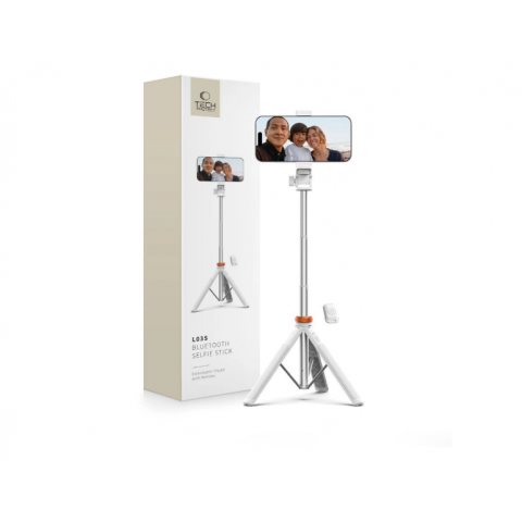 Lazda asmenukei (selfie stick) - trikojis stovas su Bluetooth mygtuku Tech-Protect L03S